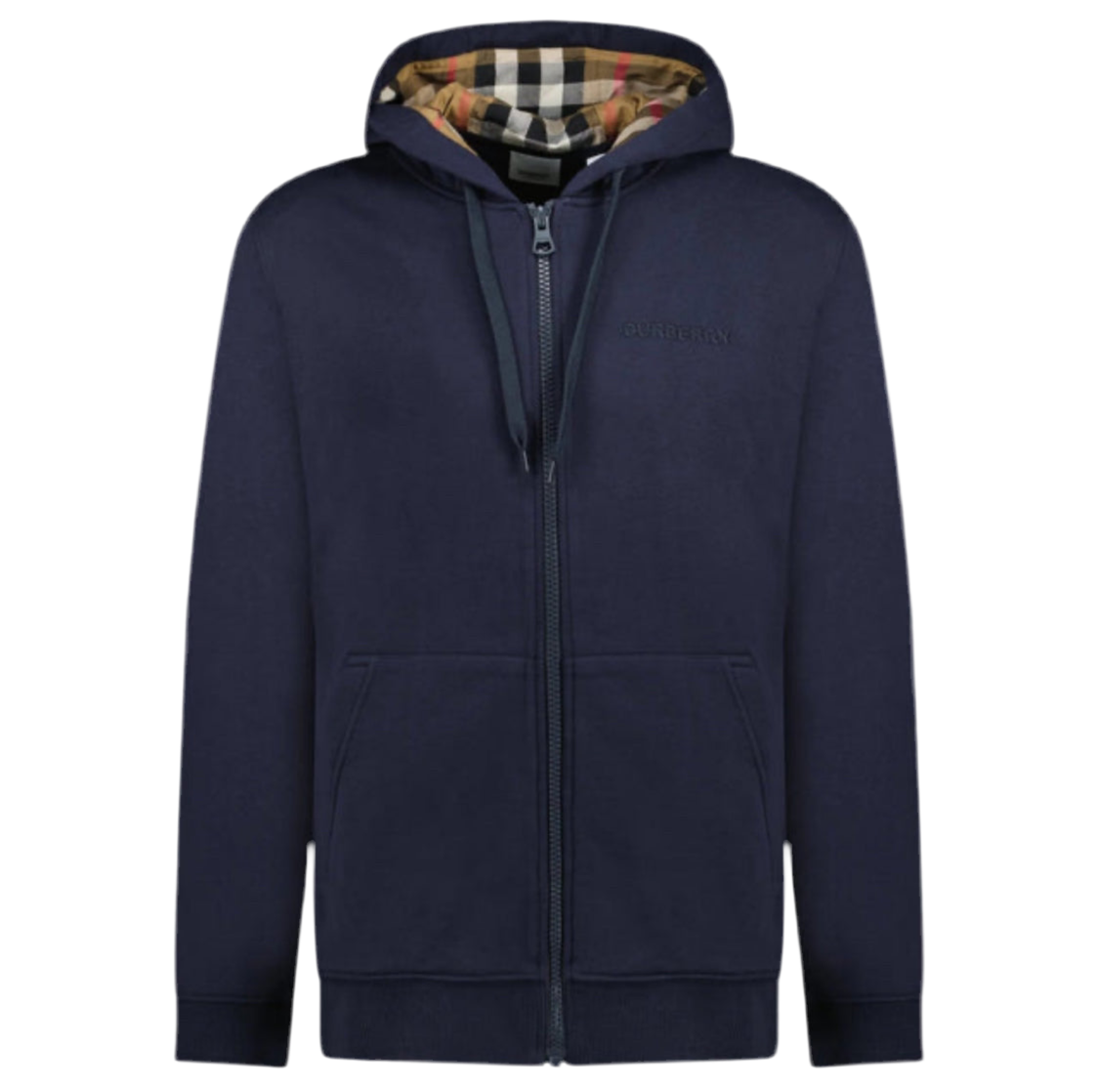 Burberry Full Zip Hoodie Navy
